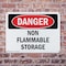 Signmission Non Flammable Storage Danger Sign, Plastic, 10in W x 7in L, 2PK OS-2PACK-DS-P-710-L-2341 - alternate 6